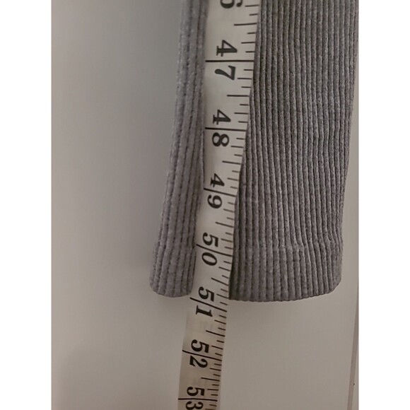 FCT Jumpsuit Womens Size Large Gray One Piece Sleeveless Cut Outs Ribbed Stretch - Picture 9 of 9